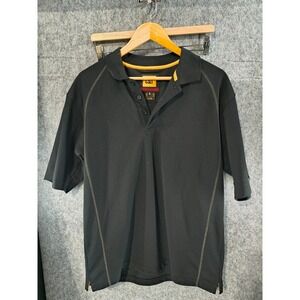 CATERPILLAR Men's Size L Black Polo Shirt